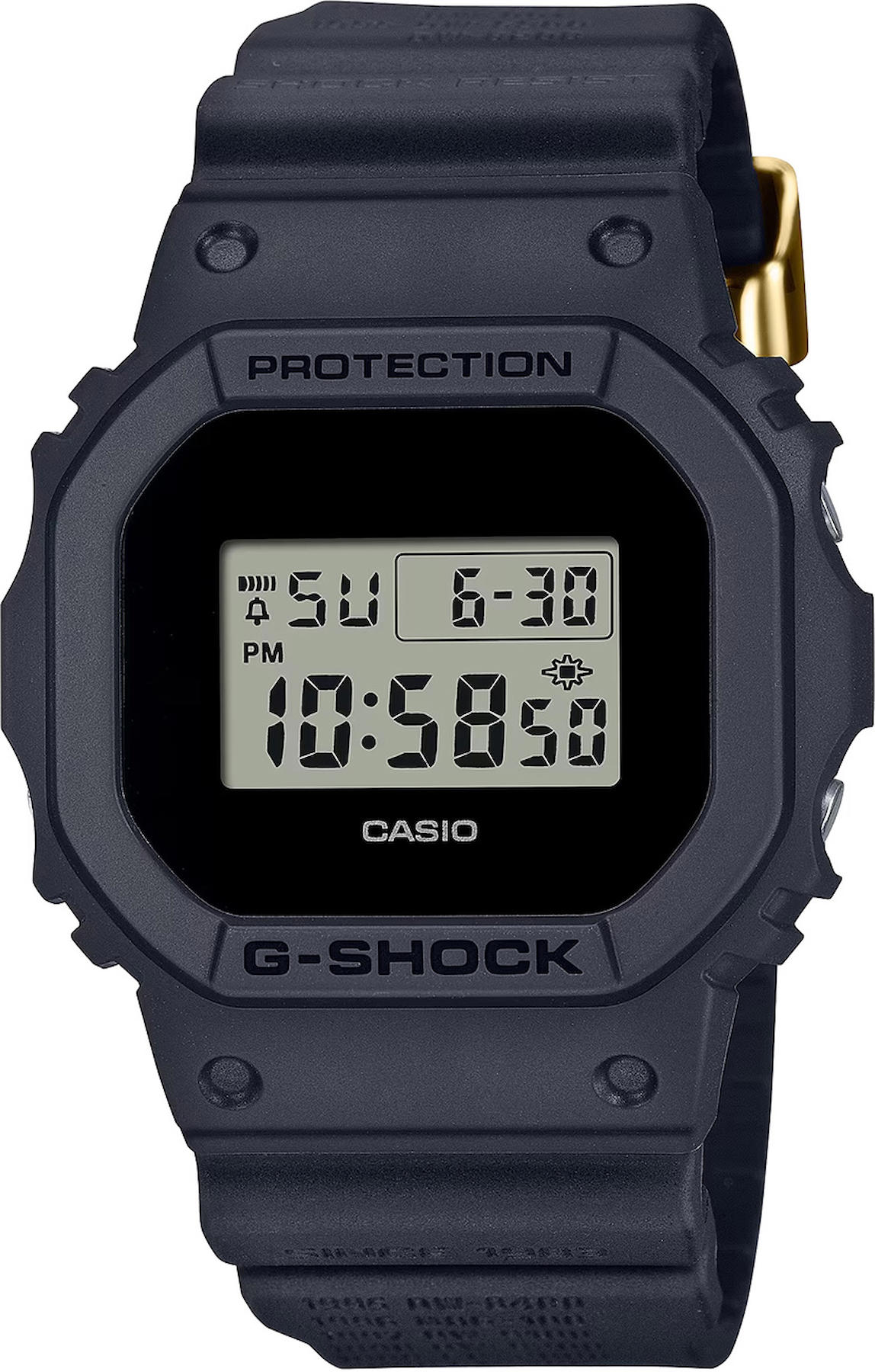 Casio DWE-5657RE-1D Takvimli 43.8 mm Siyah Silikon Kordon Dijital Kol Saati