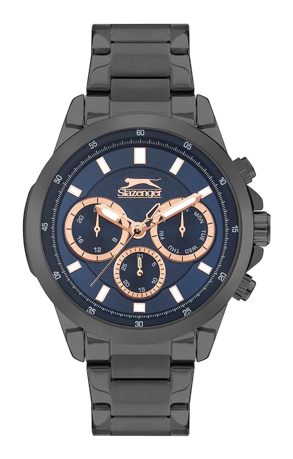 Slazenger SL.09.2011.2.03 Takvimli 46-50 mm Siyah Plastik Kordon Analog Erkek Kol Saati