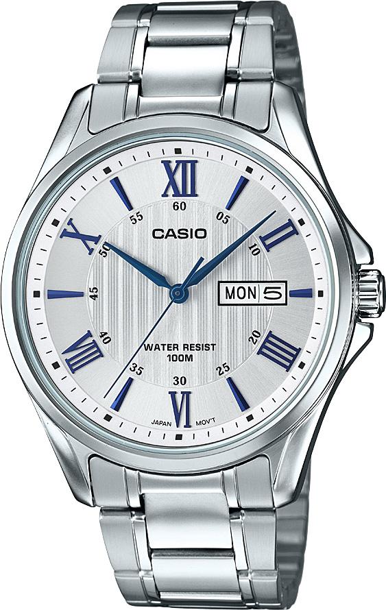 Casio MTP-1384D-7A2VDF Takvimli 42 mm Çelik Kordon Analog Erkek Kol Saati