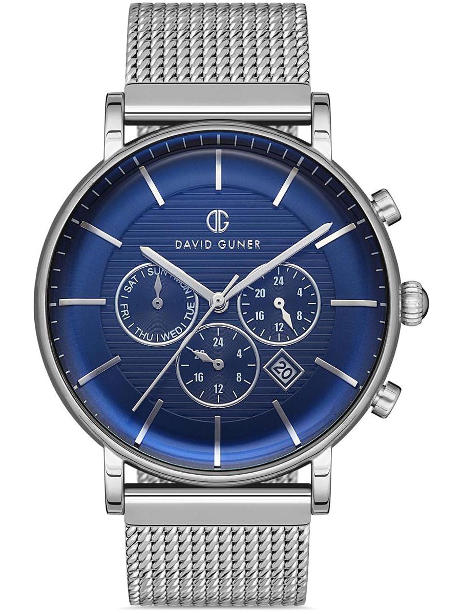 David Guner DG-8264GC-A3 Takvimli 42 mm Çelik Kordon Analog Erkek Kol Saati