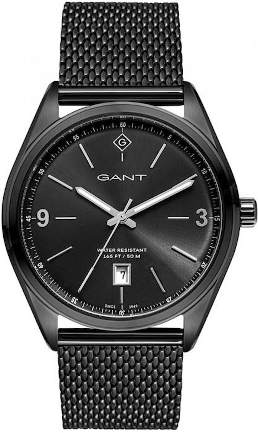 Gant G141007 Takvimli 43 mm Siyah Çelik Kordon Analog Erkek Kol Saati