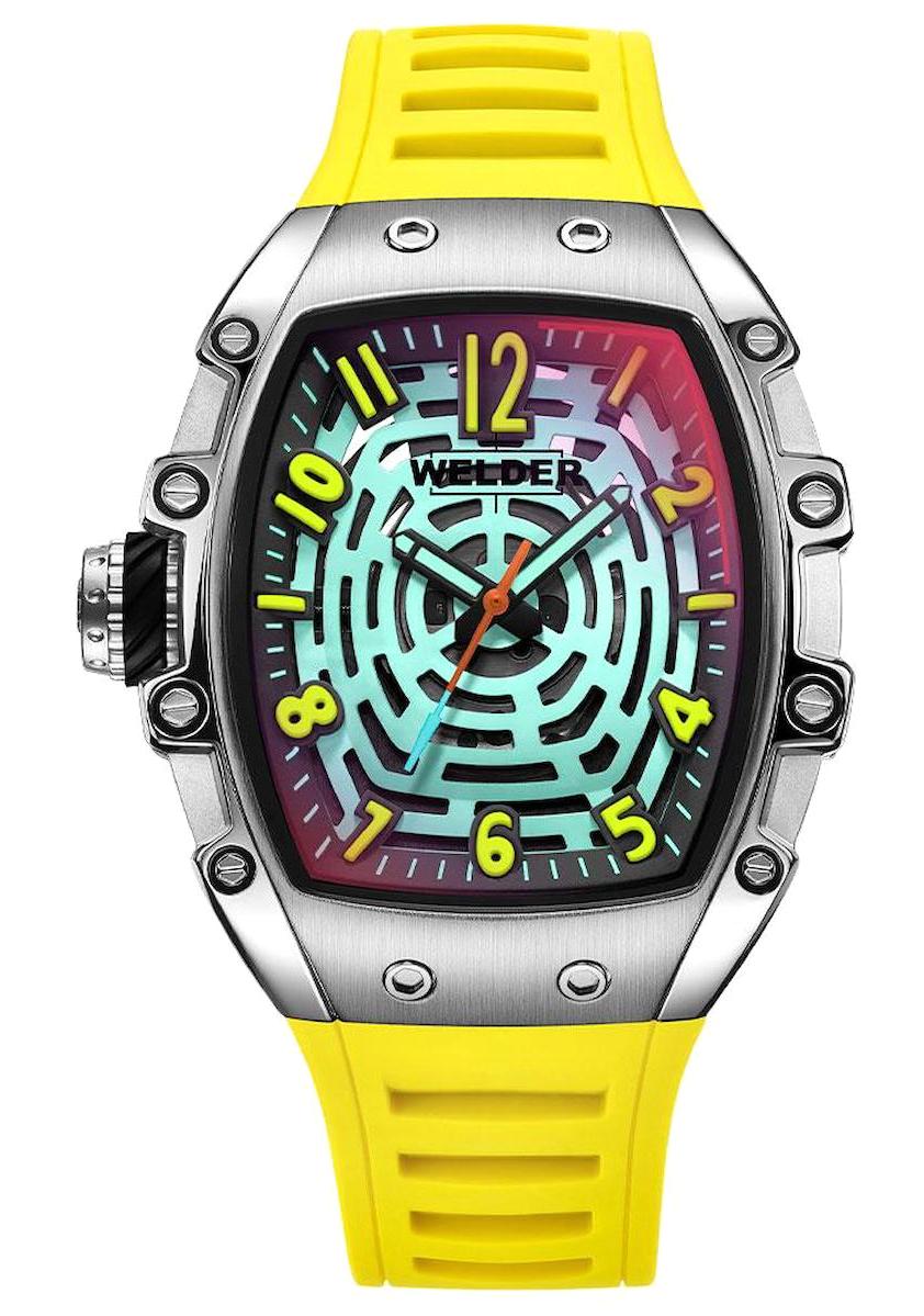 Welder Watch WRH3011-R 42 mm Sarı Silikon Kordon Analog Erkek Kol Saati