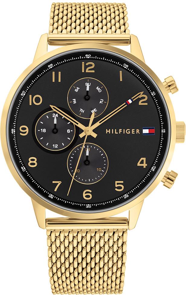 Tommy Hilfiger TH1791989 Takvimli 44 mm Altın Çelik Kordon Analog Erkek Kol Saati