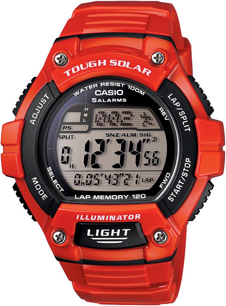 Casio W-S220C-4A Takvimli Turuncu Çelik Kordon Dijital Kol Saati