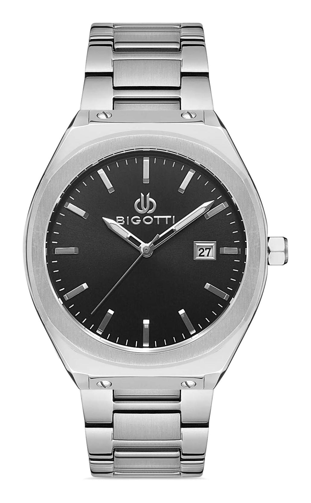 Bigotti BG.1.10323.1 Takvimli 42 mm Çelik Kordon Analog Erkek Kol Saati