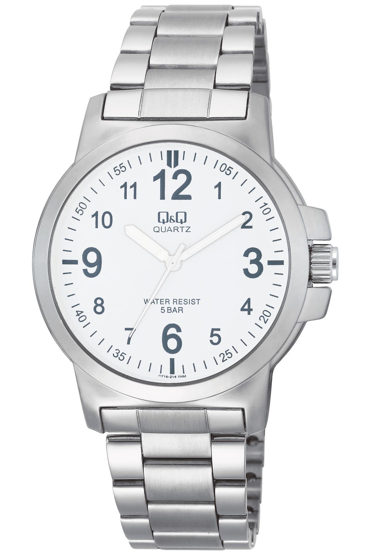 Q&Q 3G37 42 mm Metal Kordon Analog Erkek Kol Saati