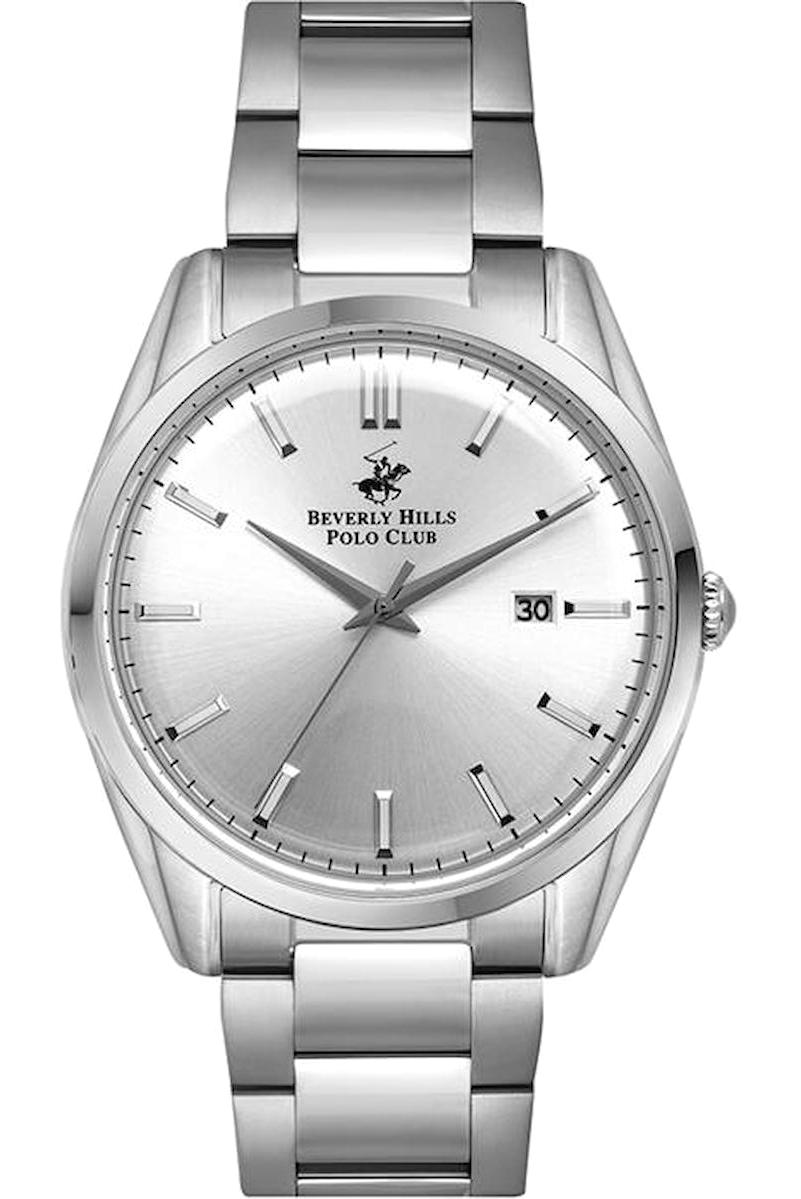 Beverly Hills Polo Club BP3027X330 Takvimli 44 mm Çelik Kordon Analog Erkek Kol Saati