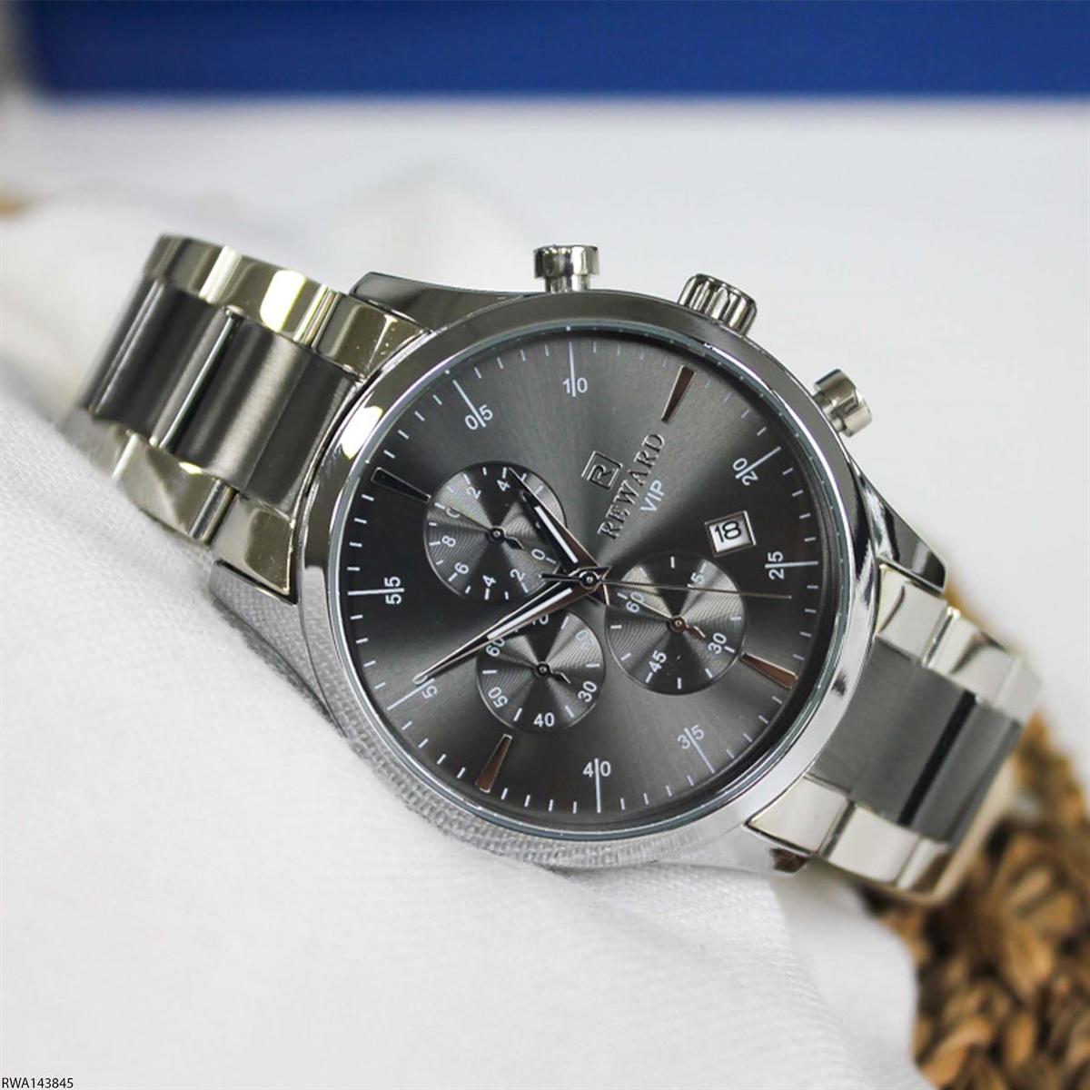 Reward RWA143845 Takvimli 44 mm Çelik Kordon Analog Erkek Kol Saati