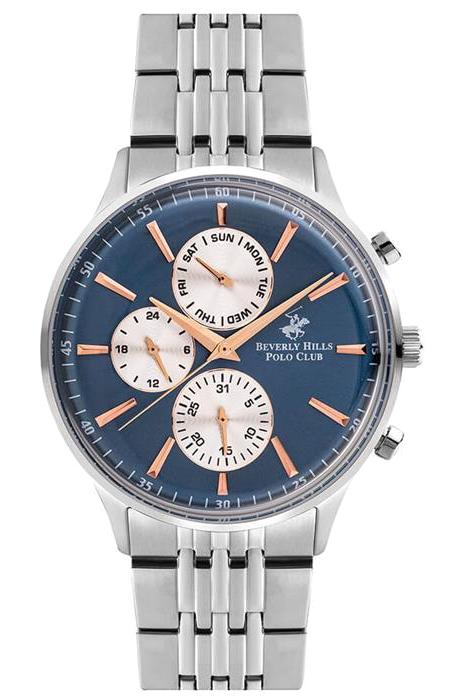 Beverly Hills Polo Club BP3050X39 Takvimli 40 mm Çelik Kordon Analog Erkek Kol Saati