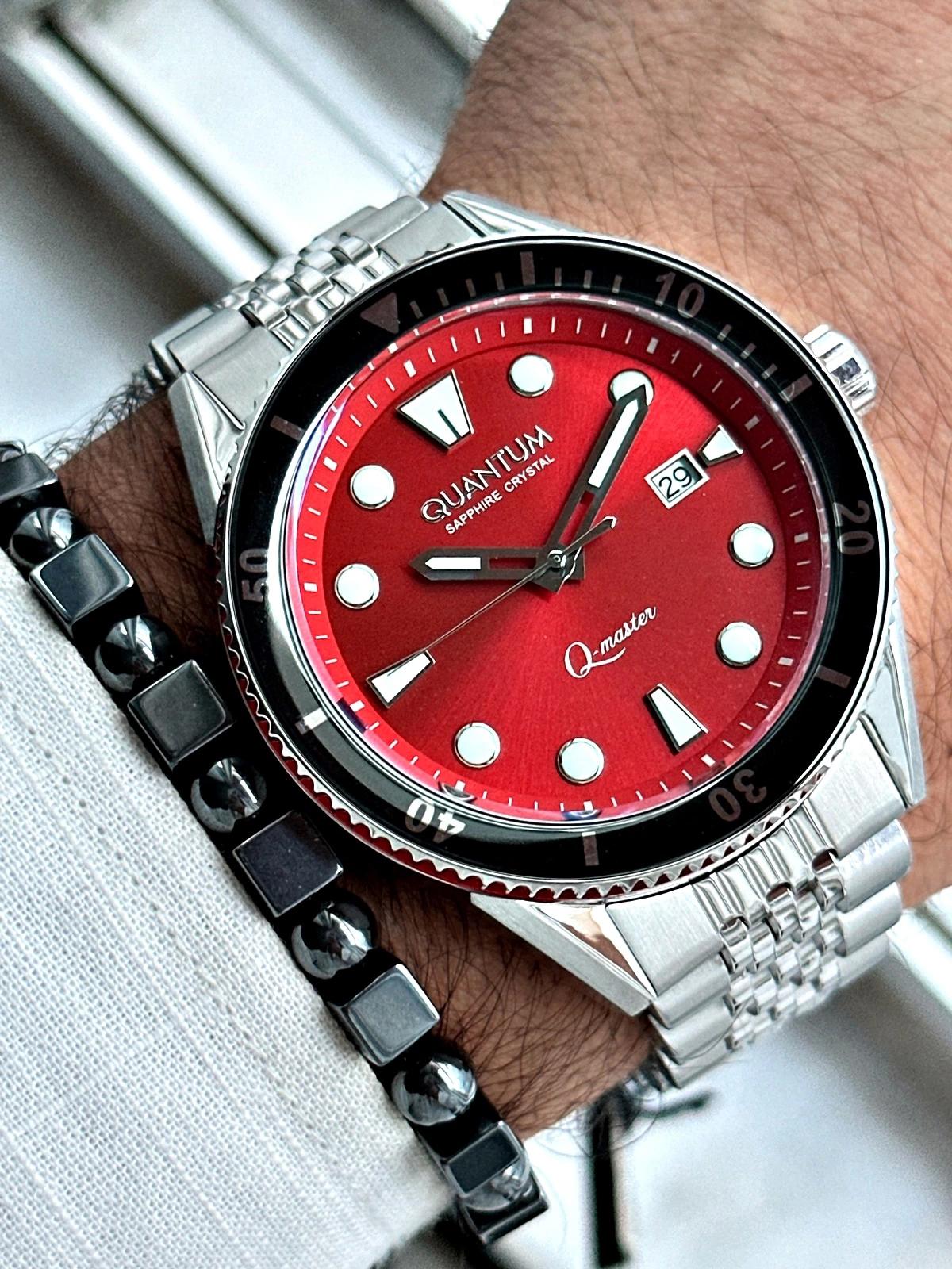 Quantum QMG1024 Takvimli 45 mm Çelik Kordon Analog Erkek Kol Saati