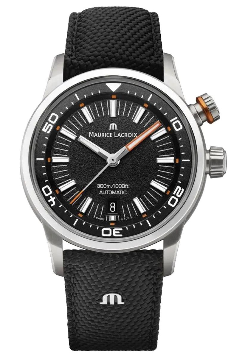 Maurice Lacroix ML-PT6248SS00L330-J Takvimli 42 mm Siyah Çelik Kordon Analog Erkek Kol Saati