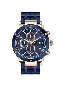 Slazenger SL.09.2163.2.02 Takvimli 45 mm Lacivert Çelik Kordon Analog Erkek Kol Saati
