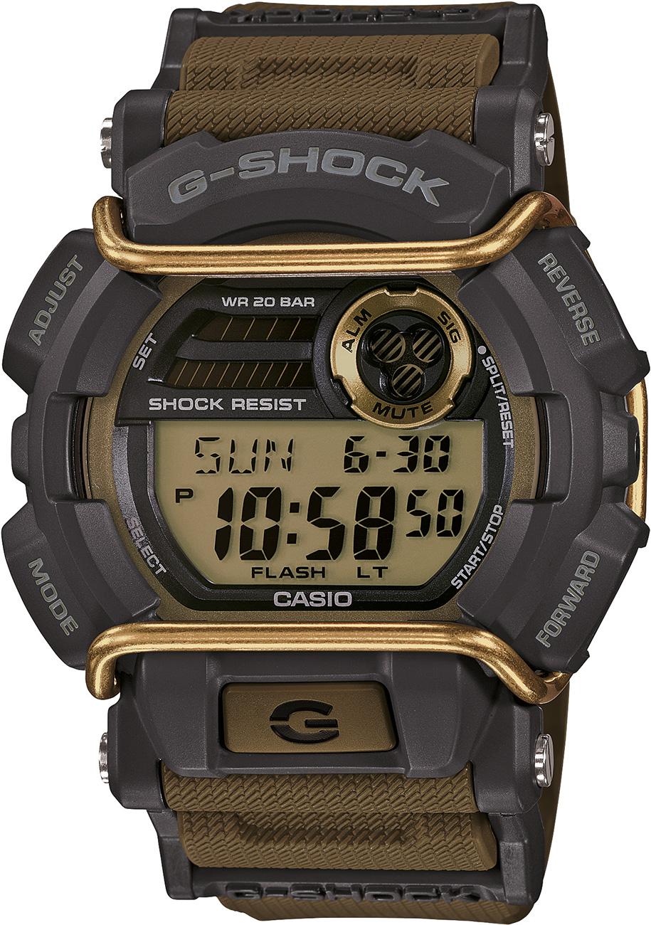Casio GD-400-9D Takvimli Kahverengi Silikon Kordon Analog Kol Saati