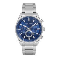 Tom Jones TOMJ-1-2313-02 Takvimli 42 mm Çelik Kordon Analog Erkek Kol Saati