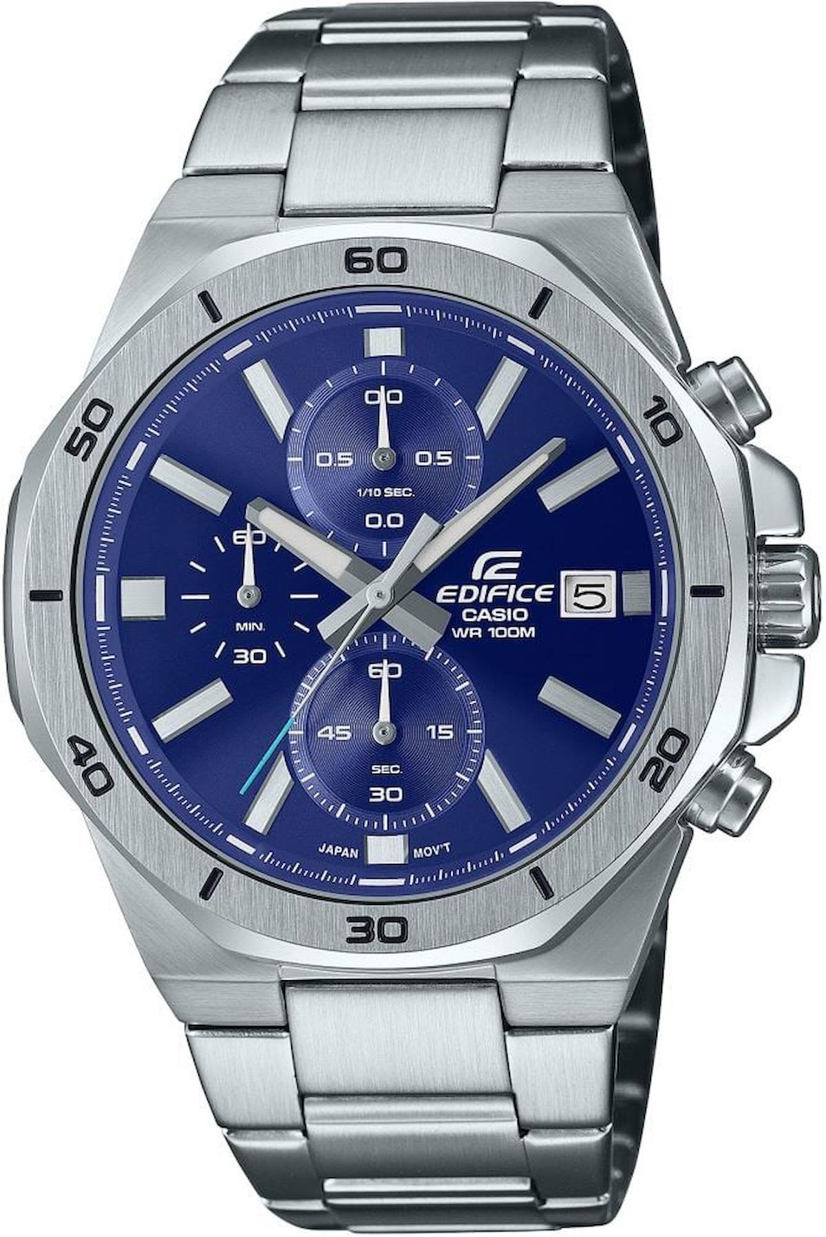 Casio EFV-640D-2AVUDF Takvimli 44 mm Çelik Kordon Analog Erkek Kol Saati