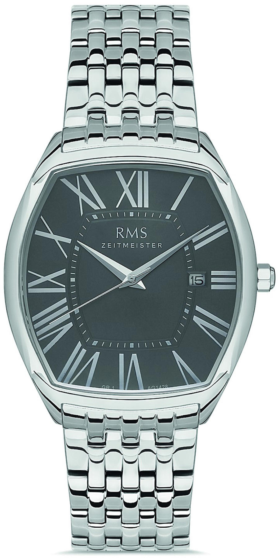 Romanson GR.1.AG1428.07 Takvimli 42 mm Yeşil Çelik Kordon Analog Kol Saati