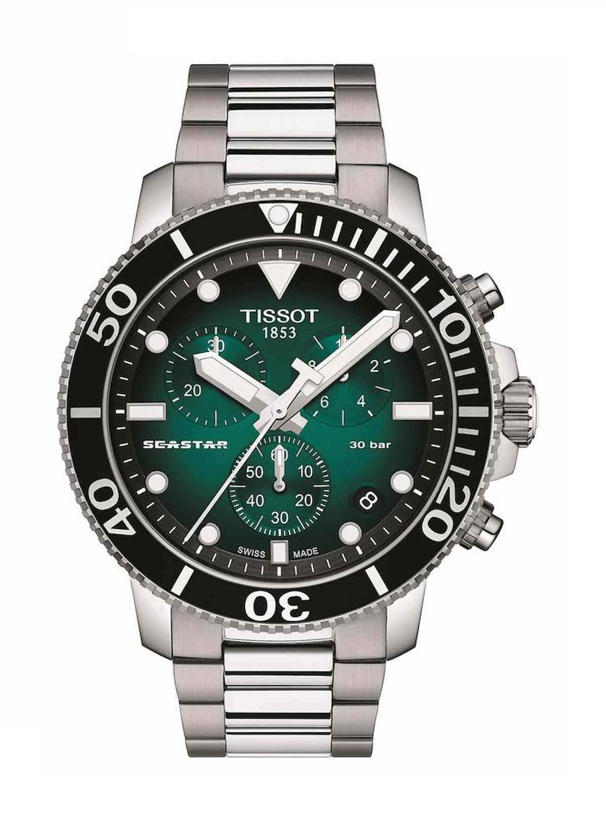 Tissot T1204171109101 Takvimli 44 mm Çelik Kordon Analog Erkek Kol Saati