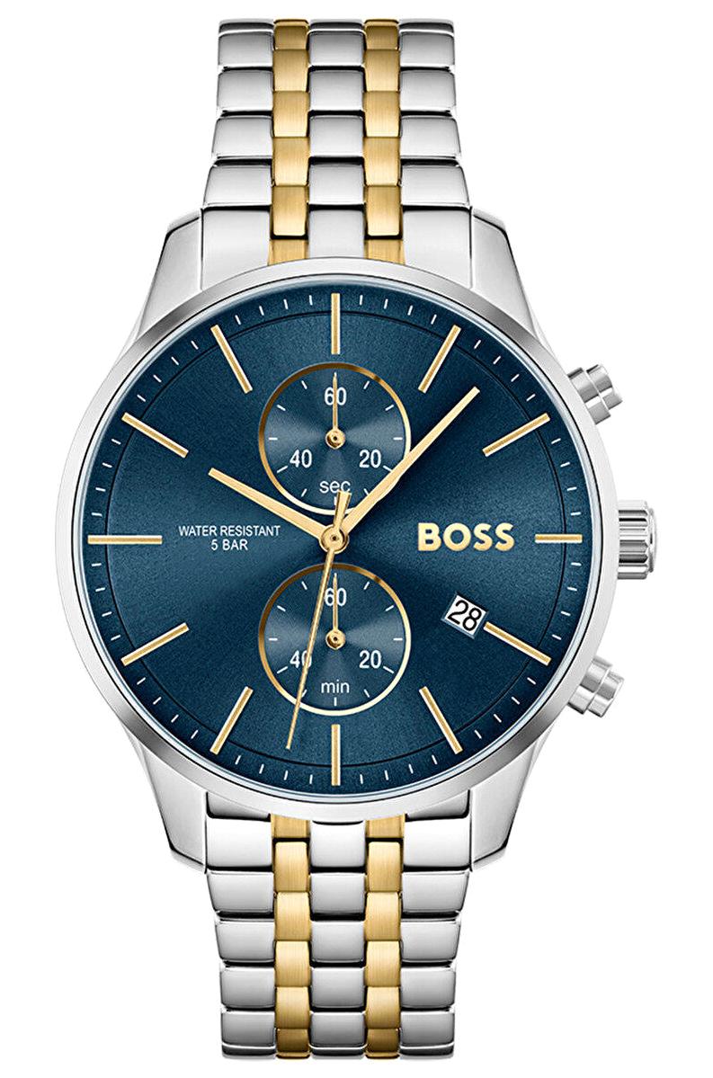 Hugo Boss HB1513976 Altın-Çelik Kordon Analog Erkek Kol Saati