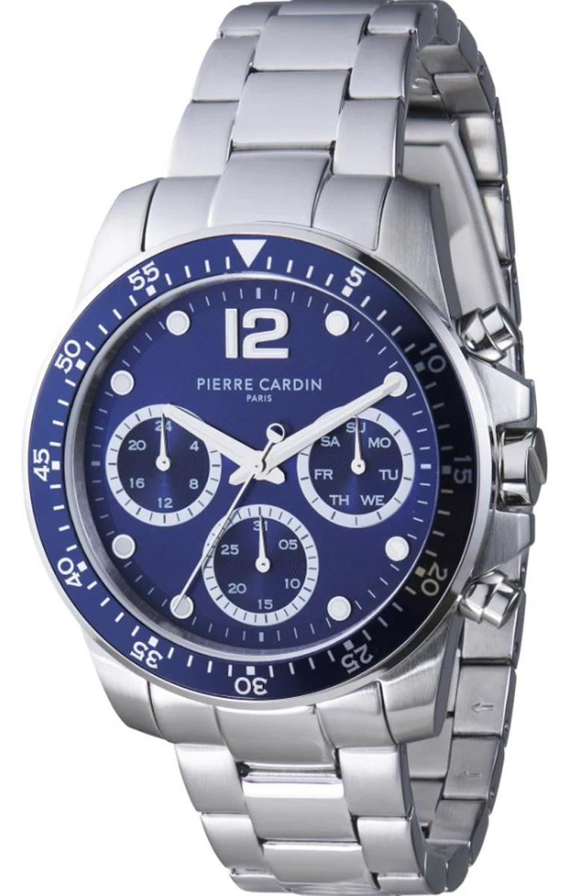 Pierre Cardin CNI.0014 Takvimli Çelik Kordon Analog Erkek Kol Saati