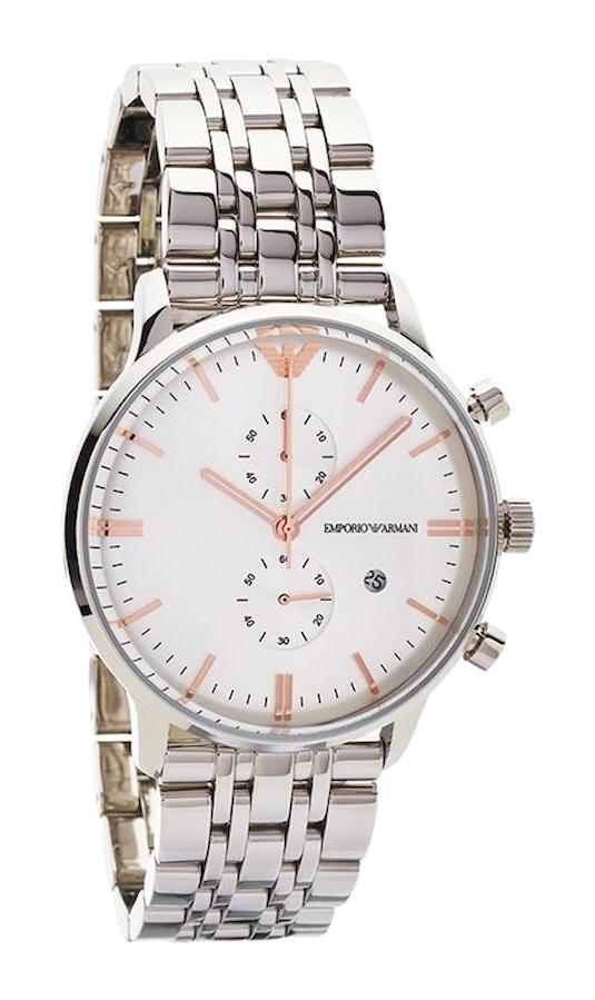 Emporio Armani AR1933 Takvimli 42 mm Çelik Kordon Analog Kol Saati
