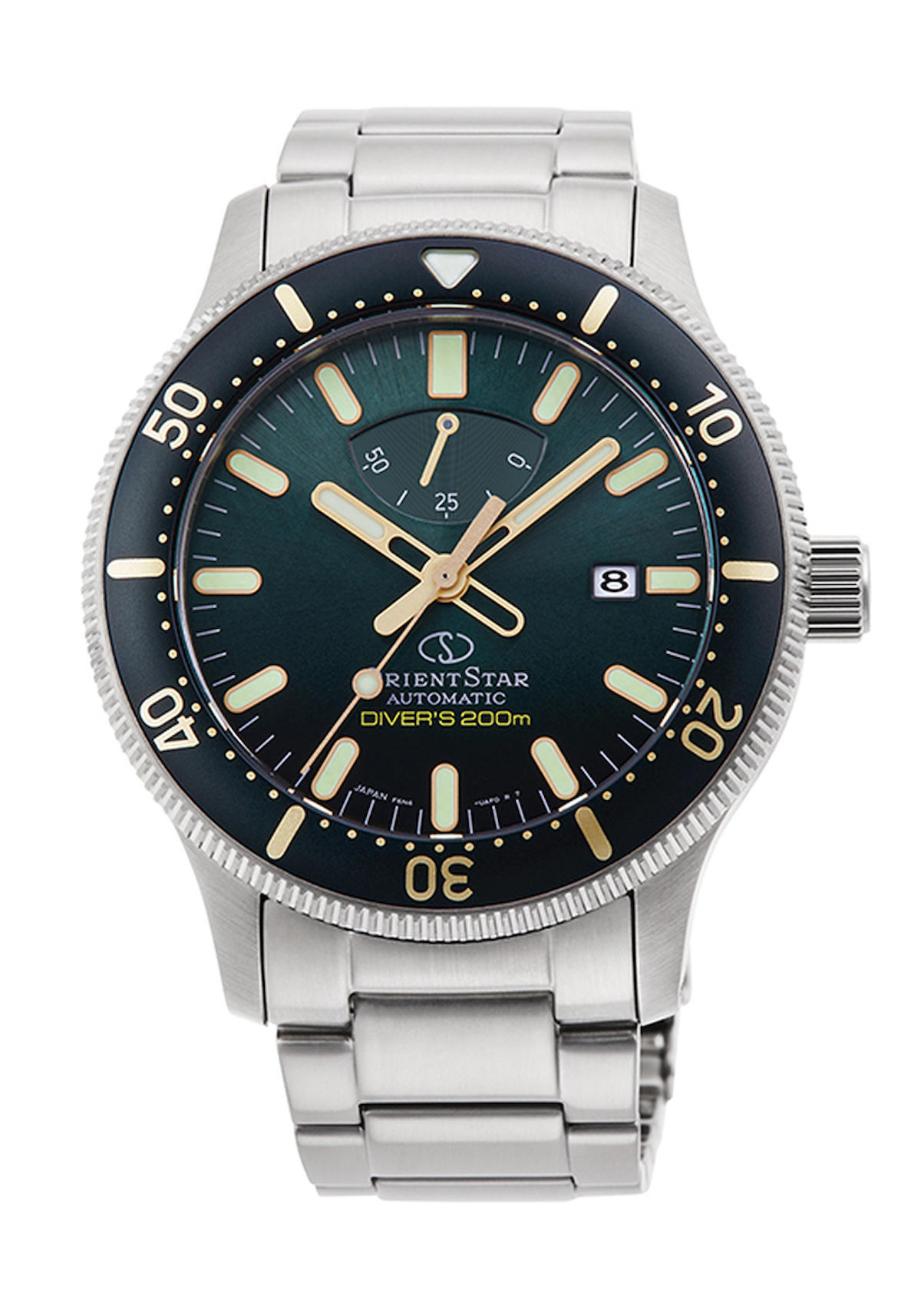Orient RE-AU0307E00B Takvimli 44 mm Çelik Kordon Analog Erkek Kol Saati