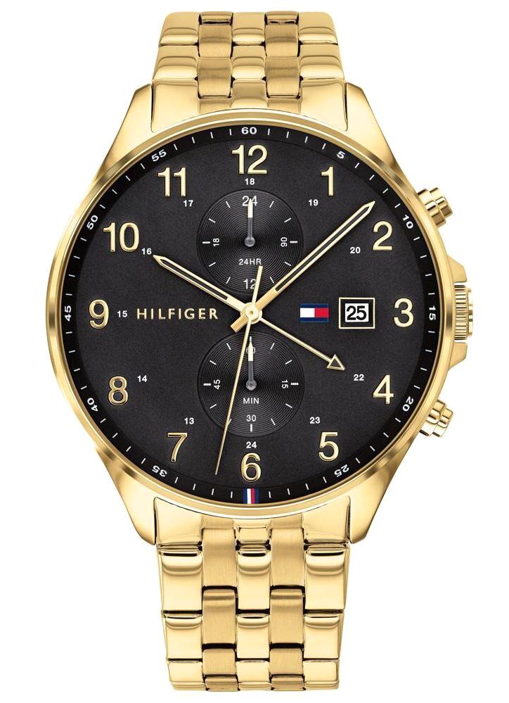 Tommy Hilfiger TH1791708 Takvimli 44 mm Altın Çelik Kordon Analog Erkek Kol Saati
