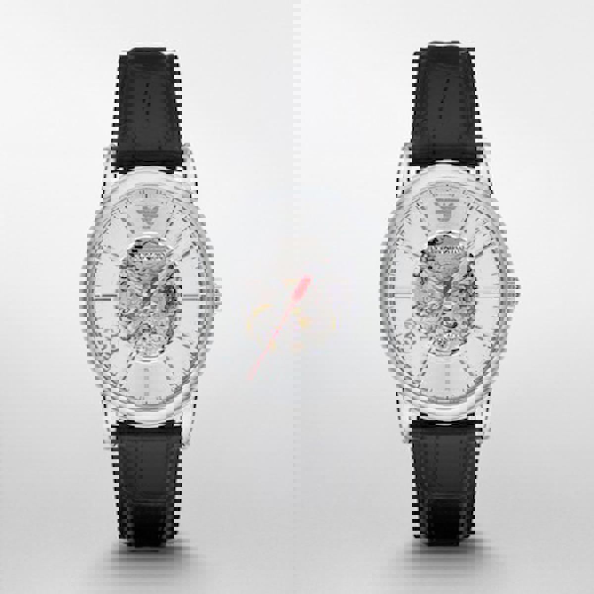 Emporio Armani AR1997 Takvimli 40 mm Siyah Deri Kordon Analog Kol Saati
