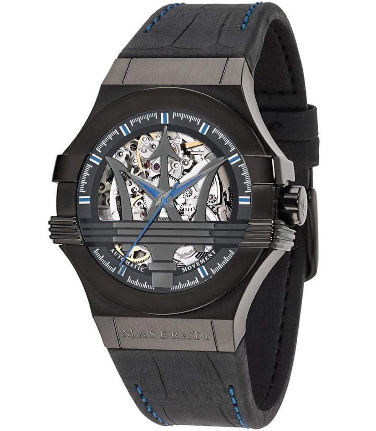 Maserati R8821108009 42 mm Siyah Deri Kordon Analog Erkek Kol Saati