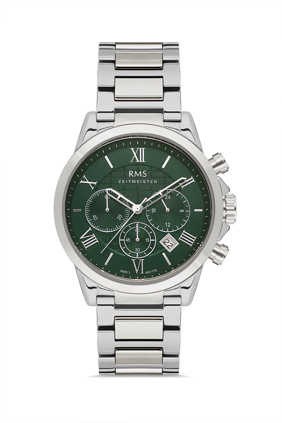 Romanson RMS.1.AG1179.11 Takvimli 41 mm Çelik Kordon Analog Erkek Kol Saati