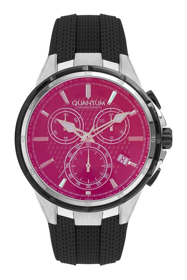 Quantum PWG953.351 Takvimli 45 mm Siyah Silikon Kordon Analog Erkek Kol Saati