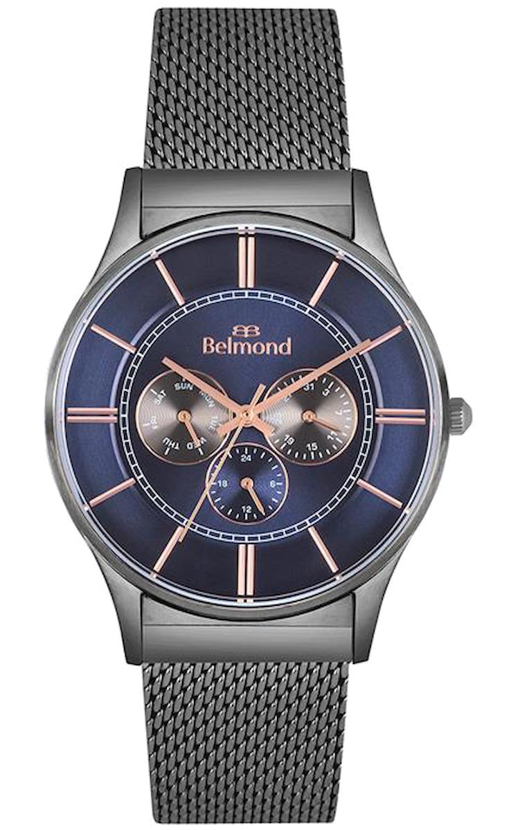 Belmond KNG911090 Takvimli 42 mm Antrasit Metal Kordon Analog Erkek Kol Saati