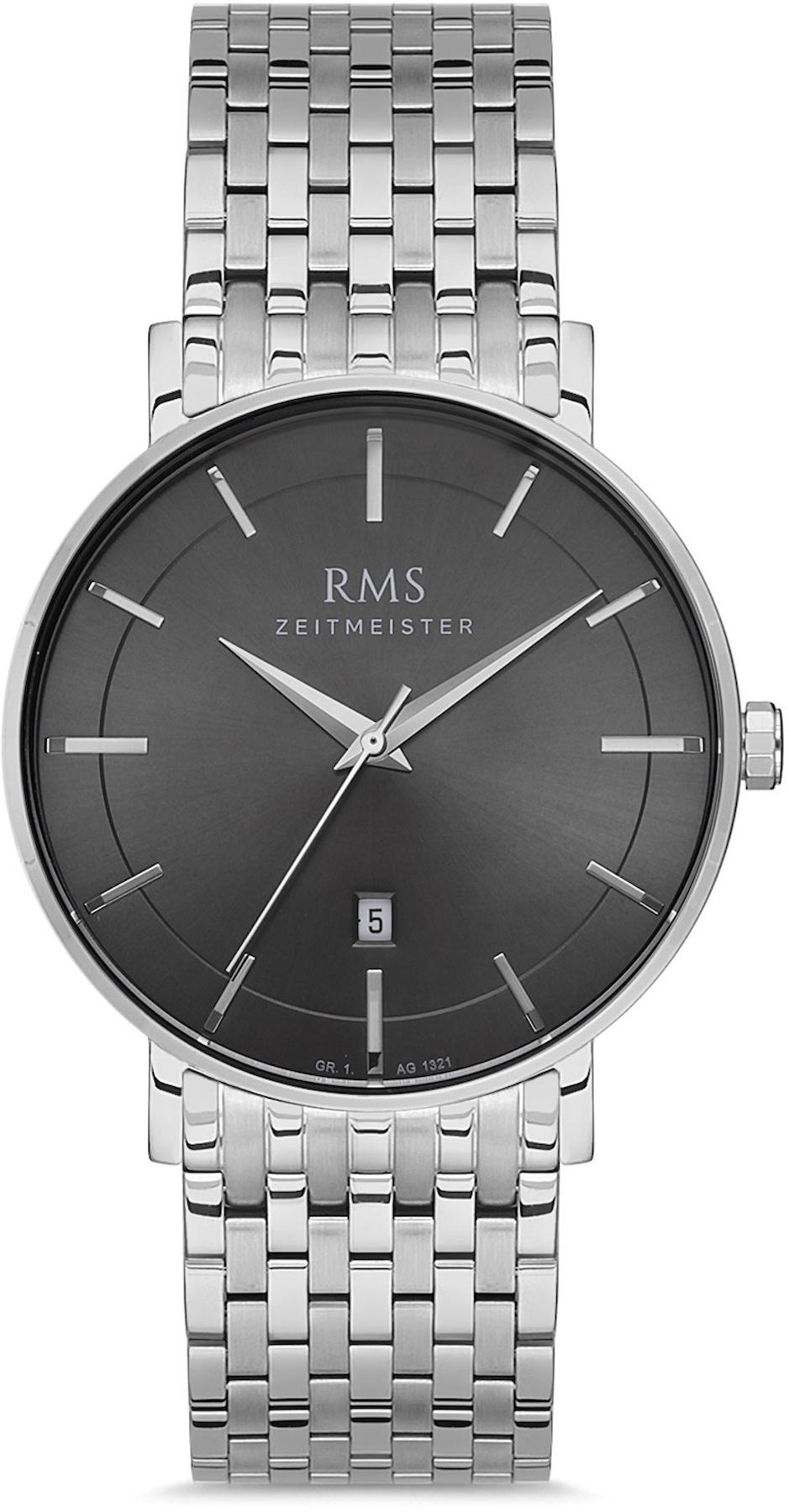 Romanson GR.1.AG1321.02 Takvimli 43 mm Çelik Kordon Analog Kol Saati