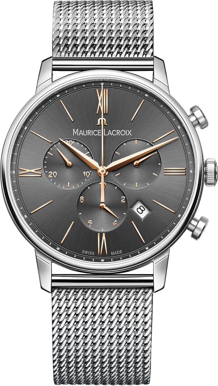 Maurice Lacroix EL1098SS002311-1 Takvimli 40 mm Çelik Kordon Analog Erkek Kol Saati