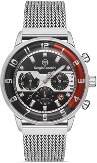 Sergio Tacchini ST.1.10188.1 Takvimli 42 mm Çelik Kordon Analog Kol Saati