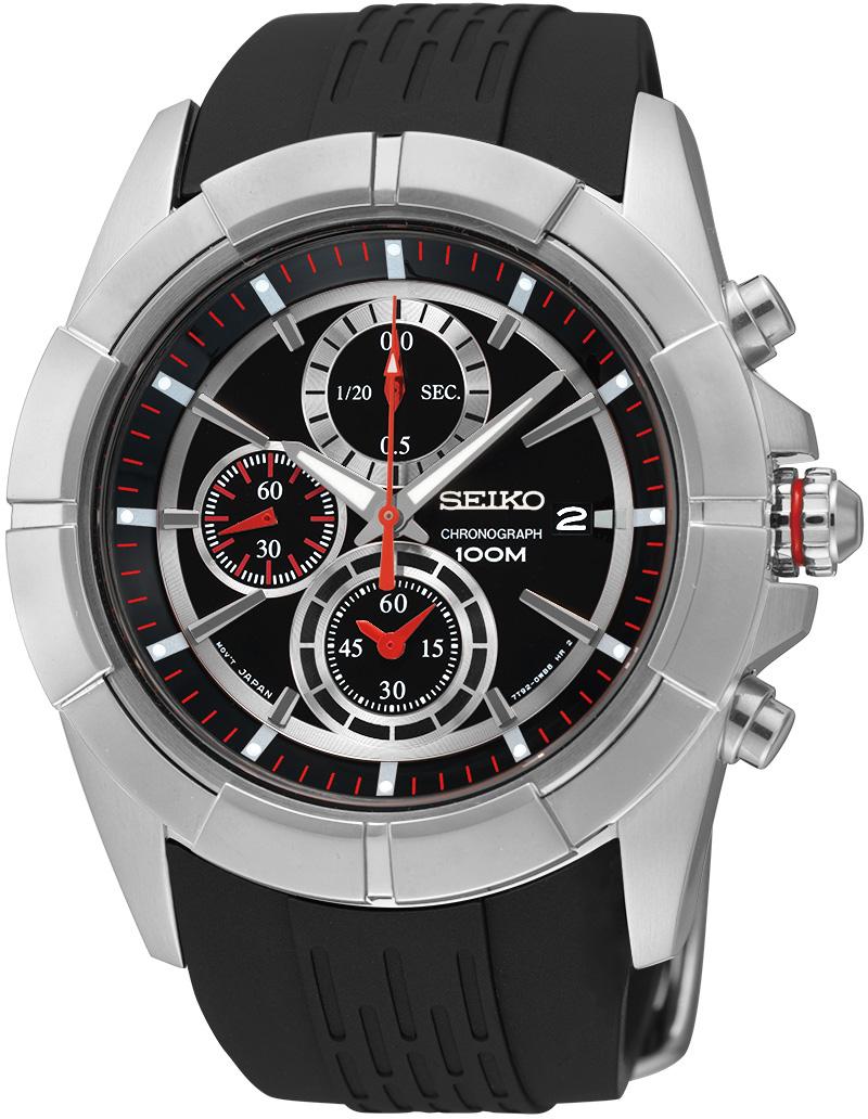 Seiko SNDE67P Takvimli 44 mm Siyah Silikon Kordon Analog Kol Saati
