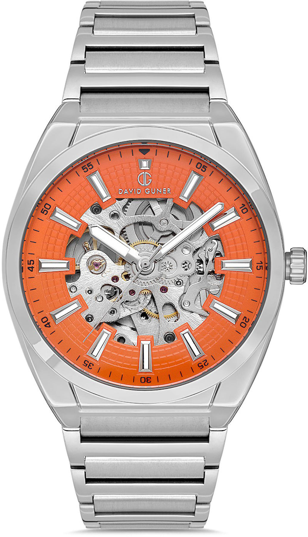 David Guner DG-8653GA-A11 Takvimli 42 mm Metal Kordon Analog Kol Saati