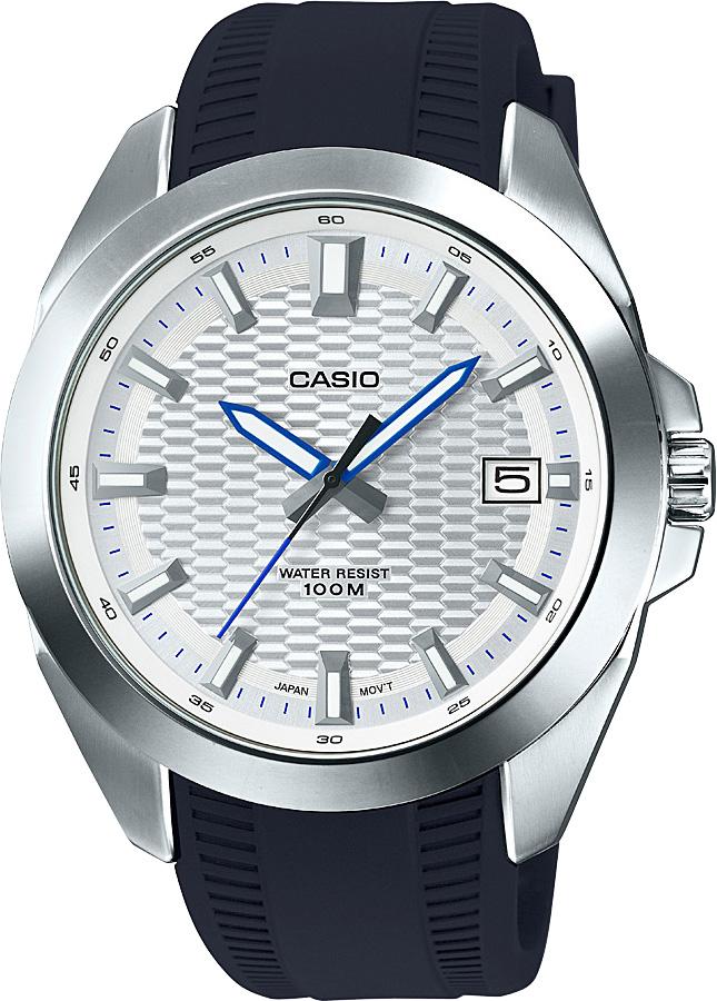 Casio MTP-E400-7A Takvimli 47 mm Lacivert Silikon Kordon Analog Kol Saati