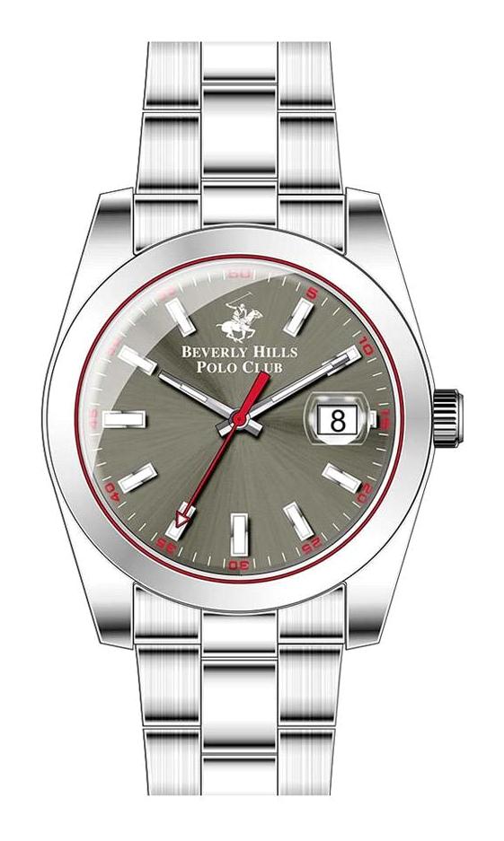 Beverly Hills Polo Club BP3288 Takvimli 42 mm Çelik Kordon Analog Erkek Kol Saati