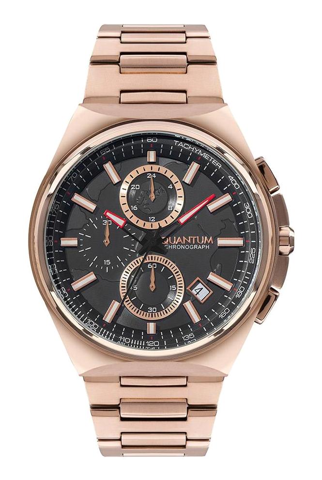 Quantum TTG899.450 45 mm Rose Gold Metal Kordon Analog Erkek Kol Saati