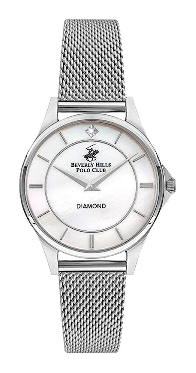 Beverly Hills Polo Club BP3242X320 Gri Plastik Kordon Analog Kadın Kol Saati