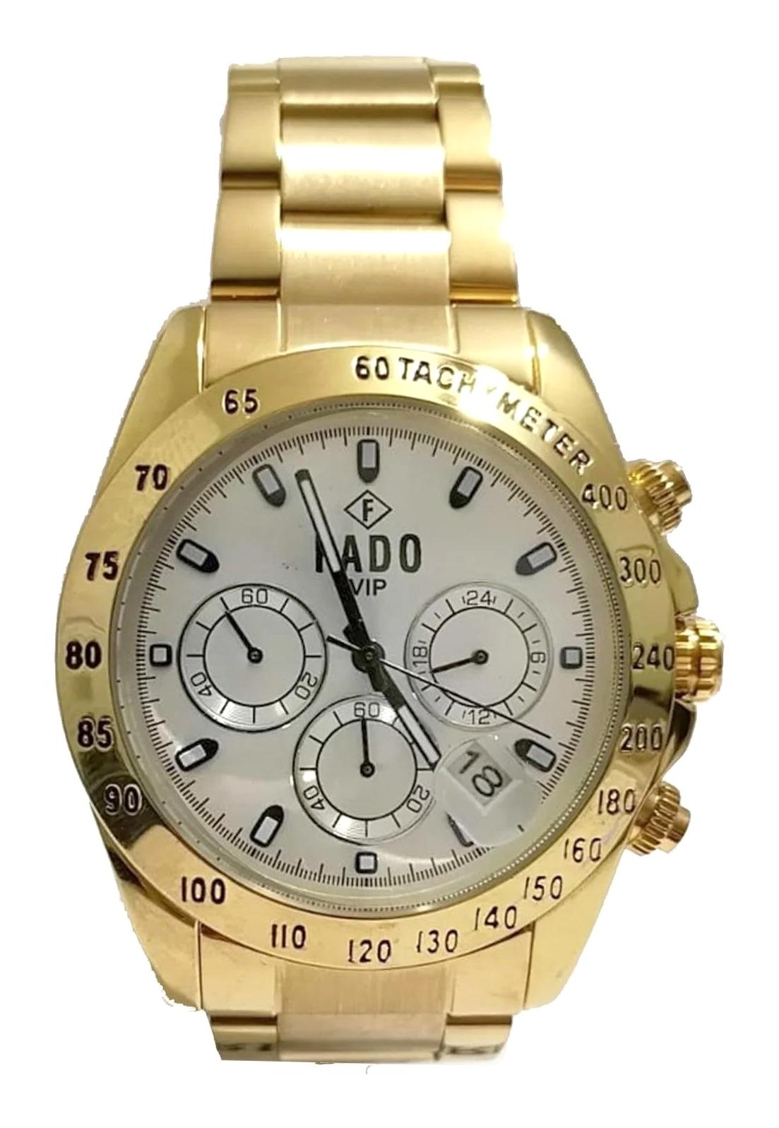 Q&Q RH 0052 Takvimli Altın Kordon Analog Kol Saati