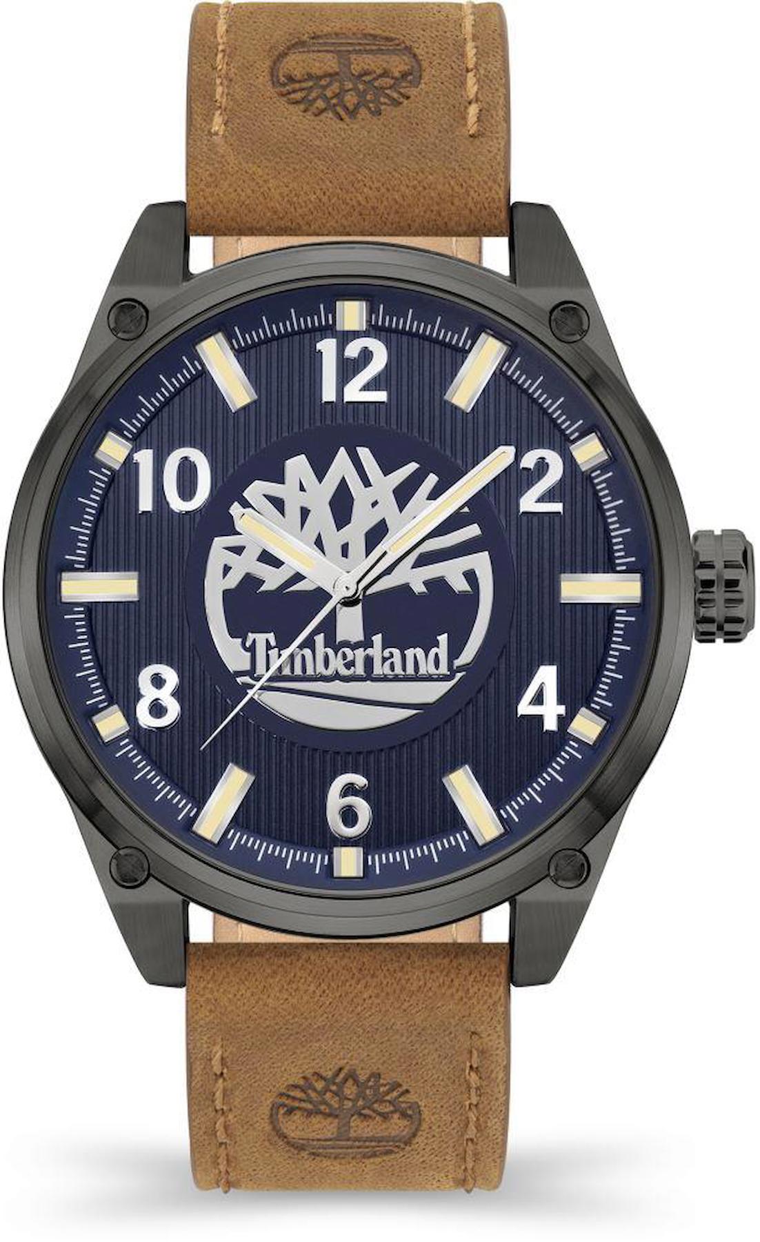 Timberland TDWGA9000501 Takvimli 44 mm Kahverengi Deri Kordon Analog Erkek Kol Saati
