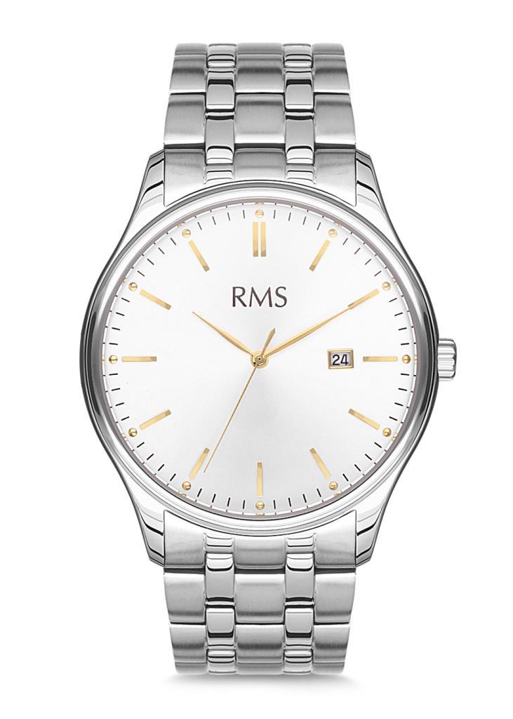 Romanson RMS.1.TC.WB2 Takvimli 42 mm Çelik Kordon Analog Erkek Kol Saati
