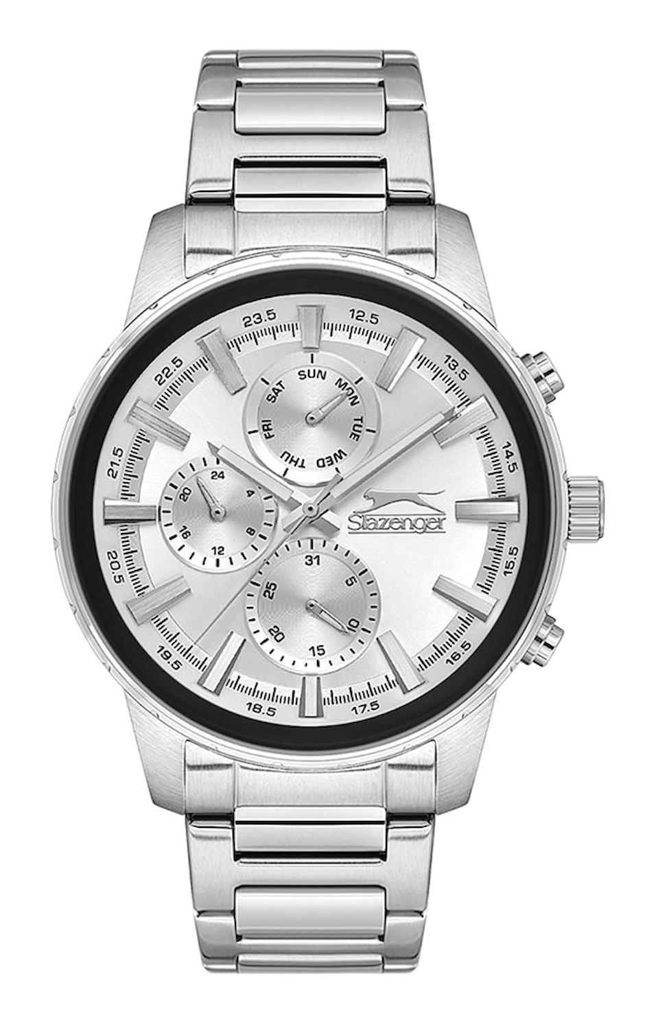 Slazenger SL.09.2328.2.02 Takvimli 45 mm Çelik Kordon Analog Erkek Kol Saati