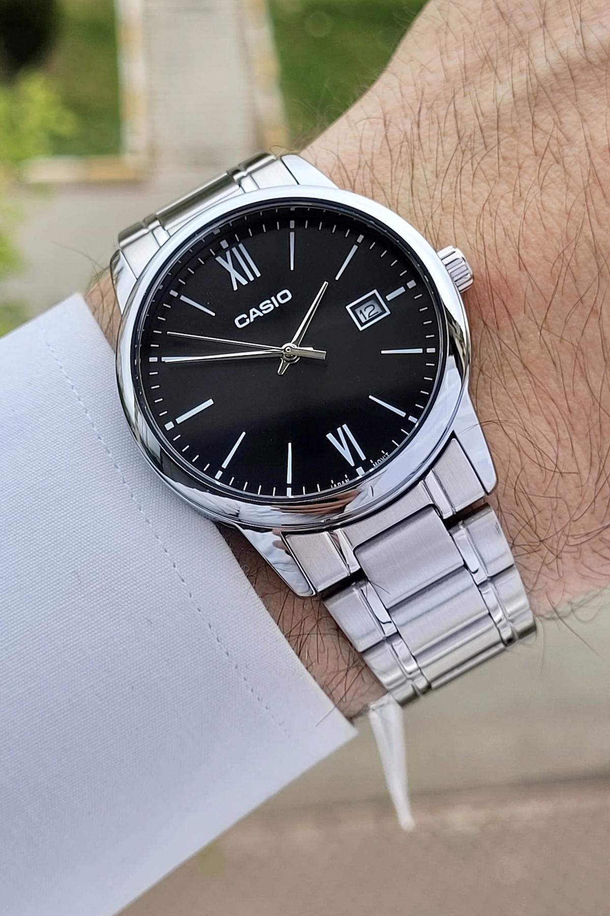 Casio CSISTE6 Takvimli Çelik Kordon Analog Erkek Kol Saati