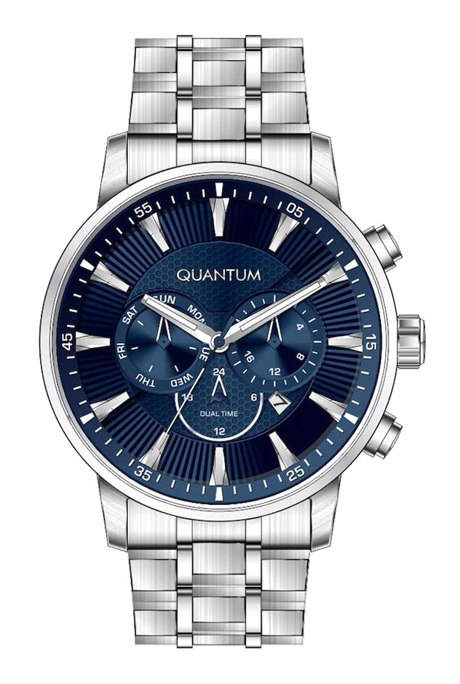 Quantum ADG1031.390 Takvimli Çelik Kordon Analog Erkek Kol Saati