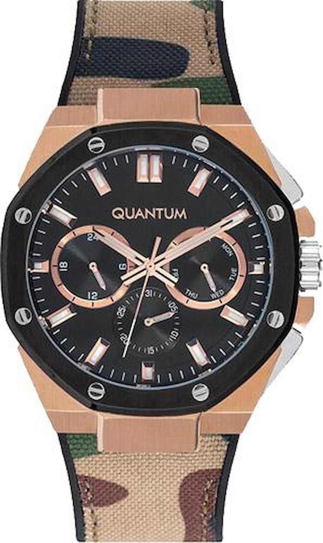 Quantum HNG921.855 Takvimli 44 mm Çok Renkli Silikon Kordon Analog Erkek Kol Saati