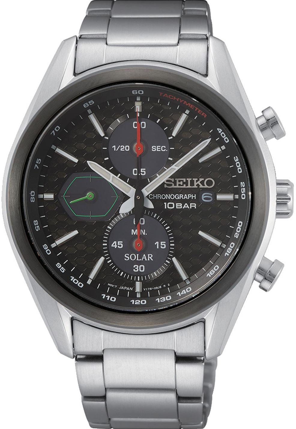 Seiko SSC803P Takvimli 41 mm Çelik Kordon Analog Erkek Kol Saati