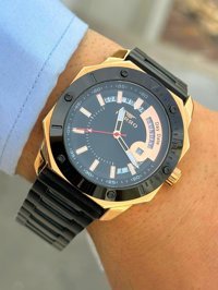 Ferro FR.FT.1.114 Takvimli Siyah Çelik Kordon Analog Erkek Kol Saati