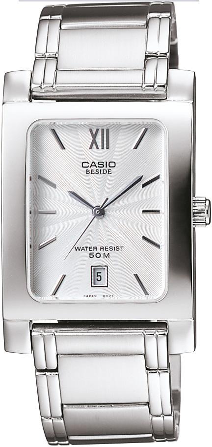 Casio BEM-100D-7A Takvimli 28 mm Çelik Kordon Analog Kol Saati